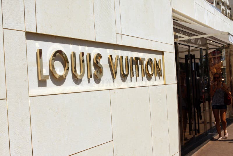 Logo Louis Vuitton Cardboard Editorial Photography - Image of