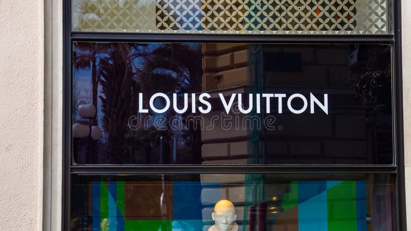 Louis Vuitton Brand Sign Close Up Editorial Photo - Image of ...