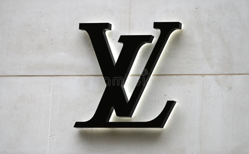 Louis vuitton logo editorial stock photo. Illustration of louis - 204759403