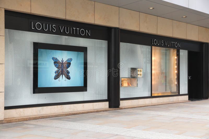 Louis Vuitton luxury store editorial stock image. Image of louis - 24187854