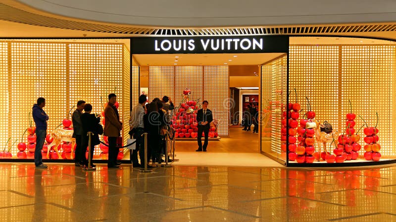 Exterior of a Louis Vuitton in Bangkok, Thailand. – Stock