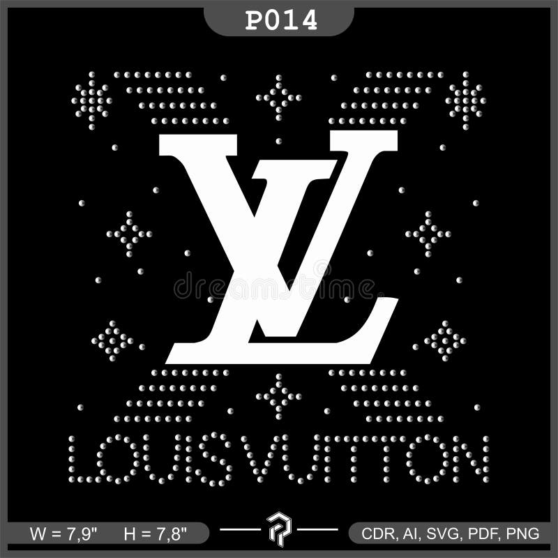 Louis Vuitton Logo Icon Paper Texture Stamp Editorial Photography