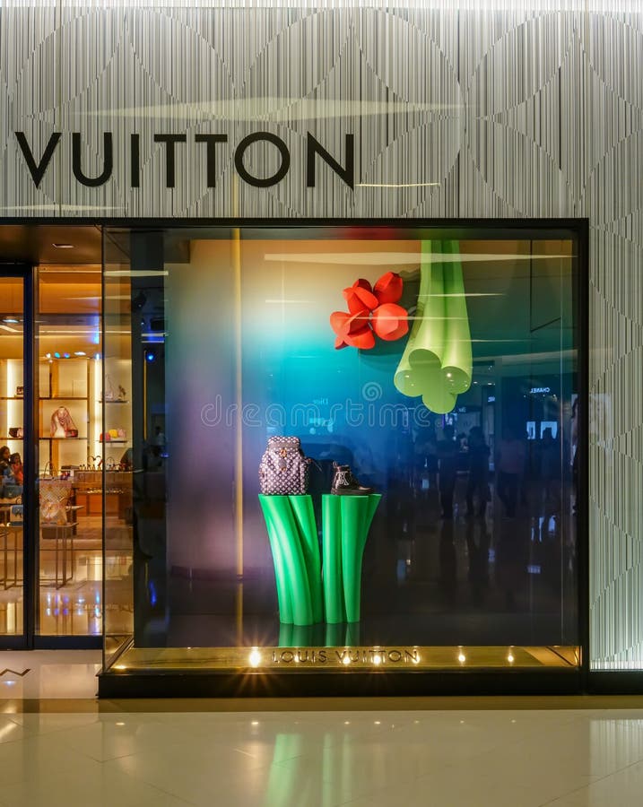 LOUIS VUITTON window display In Emporium Bangkok Thailand