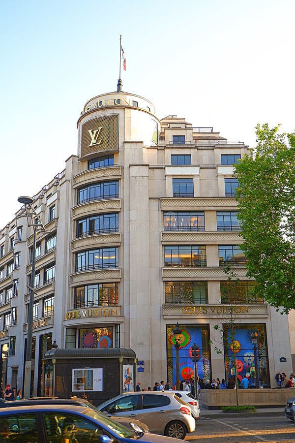 Louis Vuitton Fashion House Paris France Stock Photos - Free