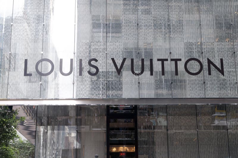 Louis Vuitton Sign Above a Shop Editorial Stock Image - Image of