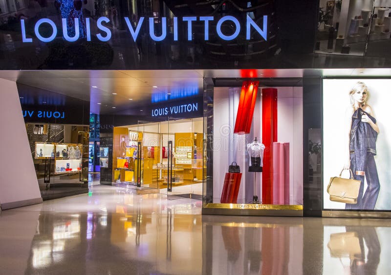 LAS VEGAS - MARCH 18 : Exterior Of A Louis Vuitton Store In Las Vegas Strip  On March 18 , 2015. The Louis Vuitton Company Operates In 50 Countries With  More Than