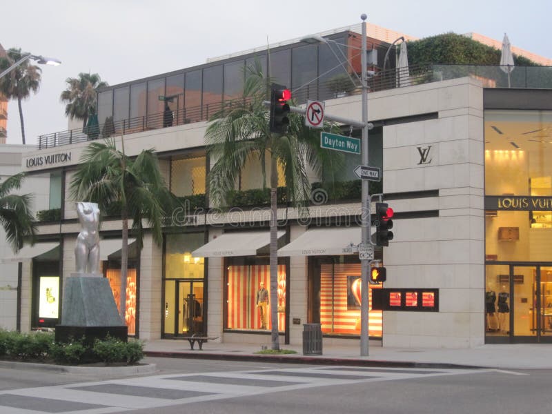 Louis Vuitton Store At Rodeo Drive In Beverly Hills Editorial Stock Image - Image: 32721889