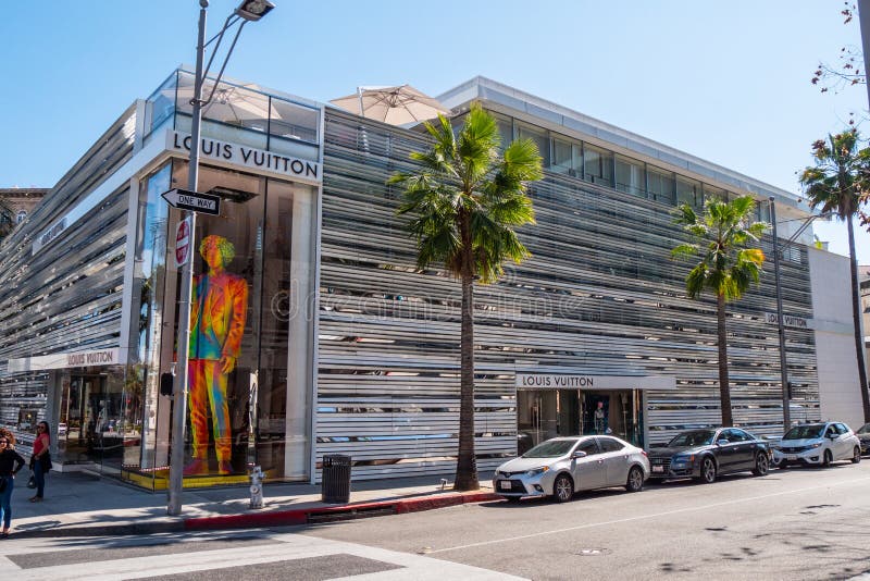 Louis Vuitton Store At Rodeo Drive In Beverly Hills - CALIFORNIA, USA - MARCH 18, 2019 Editorial ...