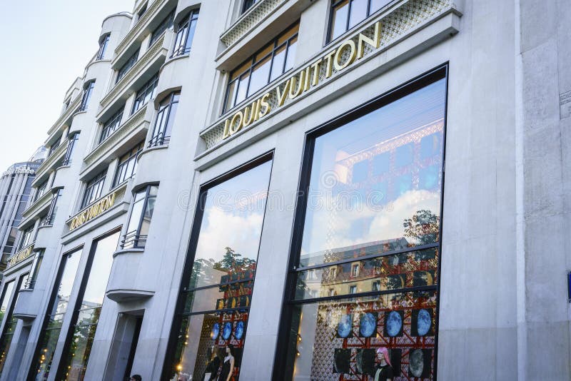 Louis Vuitton Store Is On The Champselysees In Paris Stock Photo - Download  Image Now - iStock