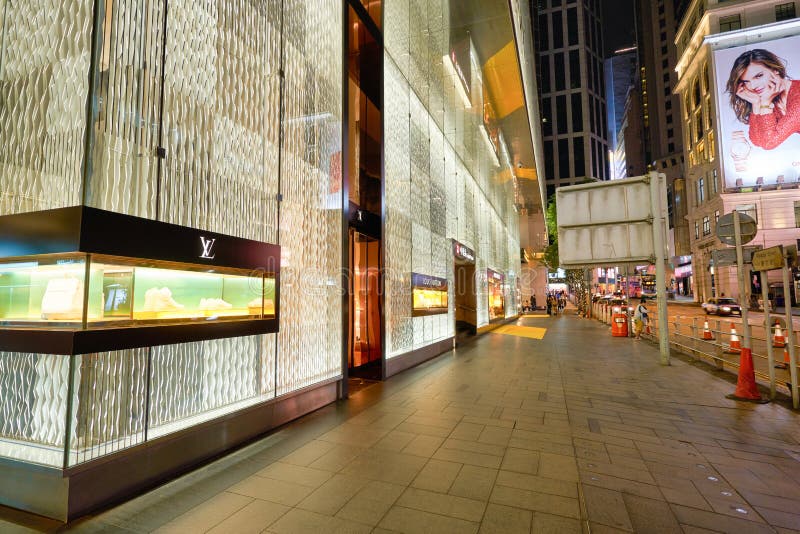  Louis Vuitton Storefront  In Hong Kong Editorial Stock 