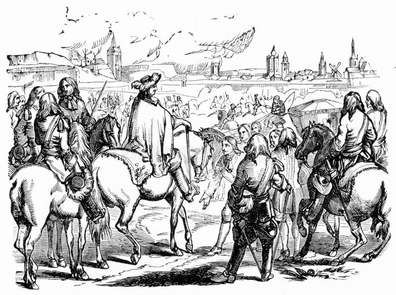 Louis XIV of France directing a siege