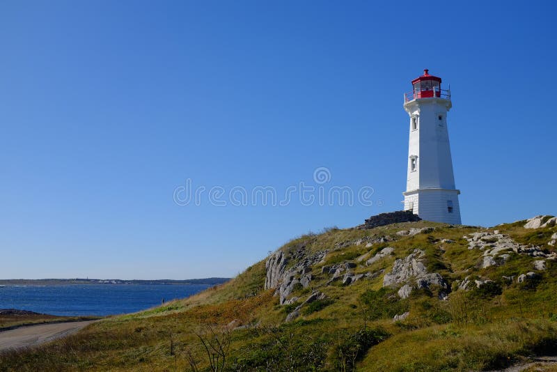 Louisbourg Lighthouse, Cape Breton Island, Canada