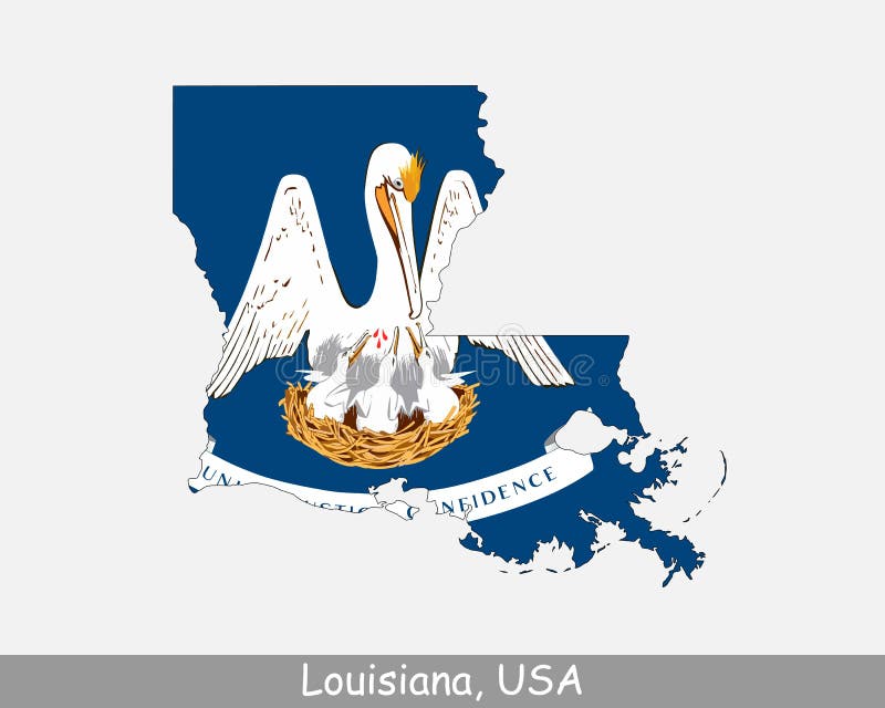 American Flag in Louisiana State Map. Vector Grunge Style with Typography  Hand Drawn Lettering Louisiana on Map Shaped Old Grunge Stock Vector -  Illustration of louisiana, shape: 186906561