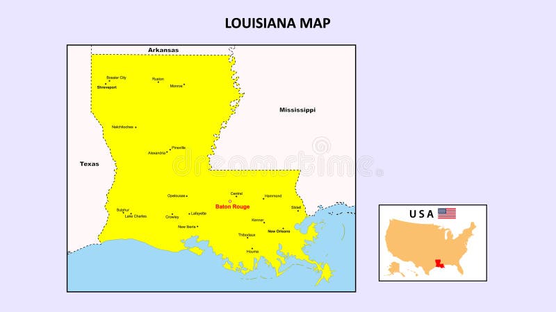 Louisiana Map State District 235744125 