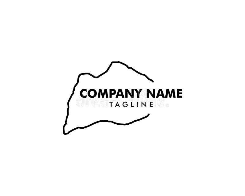 Louisville Kentucky Map Logo Design Vector Icon Illustration Stock