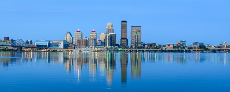 Louisville Kentucky Skyline royalty free stock photography Louisville Kentucky Skyline royalty free stock photography
