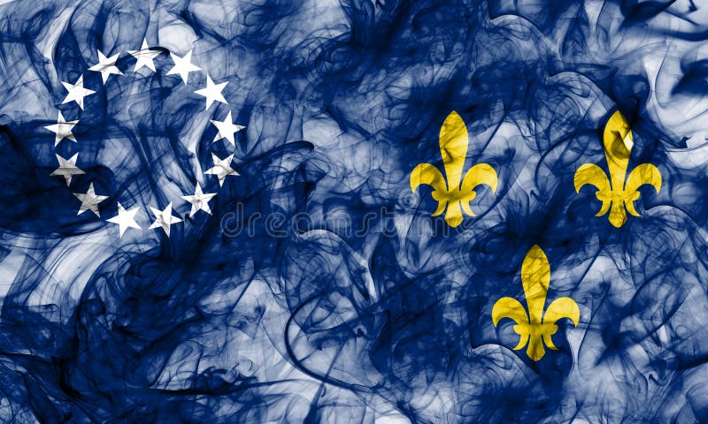 Louisville old city smoke flag, Kentucky State, United States Of royalty free illustration Louisville old city smoke flag, Kentucky State, United States Of royalty free illustration