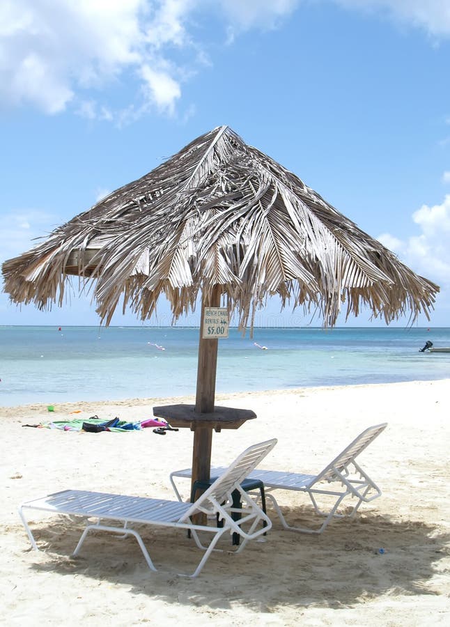 Lounge chairs on beach stock photo. Image of sunny, shore - 2907766
