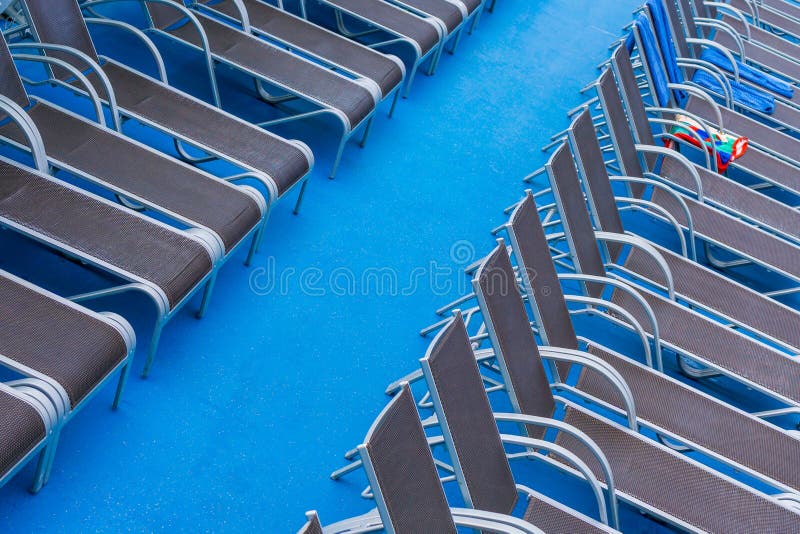 Lounge Chairs on Deck stock photo. Image of splender - 66245640