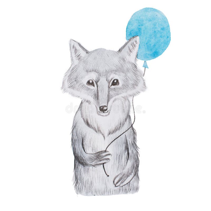 Loup Realiste De Bande Dessinee Pelucheuse Tenant Un Ballon Bleu Illustration Stock Illustration Du Livre Crabot Loup Realiste De Bande Dessinee Pelucheuse Tenant Un Ballon Bleu Illustration Stock Illustration Du Livre Crabot