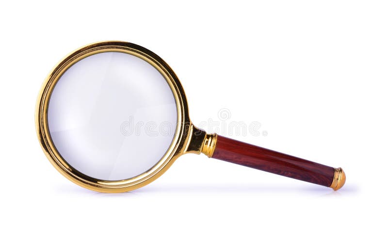 Loupe de laiton de vintage image libre de droits Loupe de laiton de vintage image libre de droits