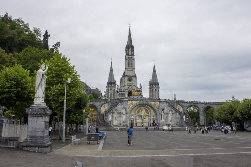 Lourdes, France editorial stock image. Image of france - 95630009