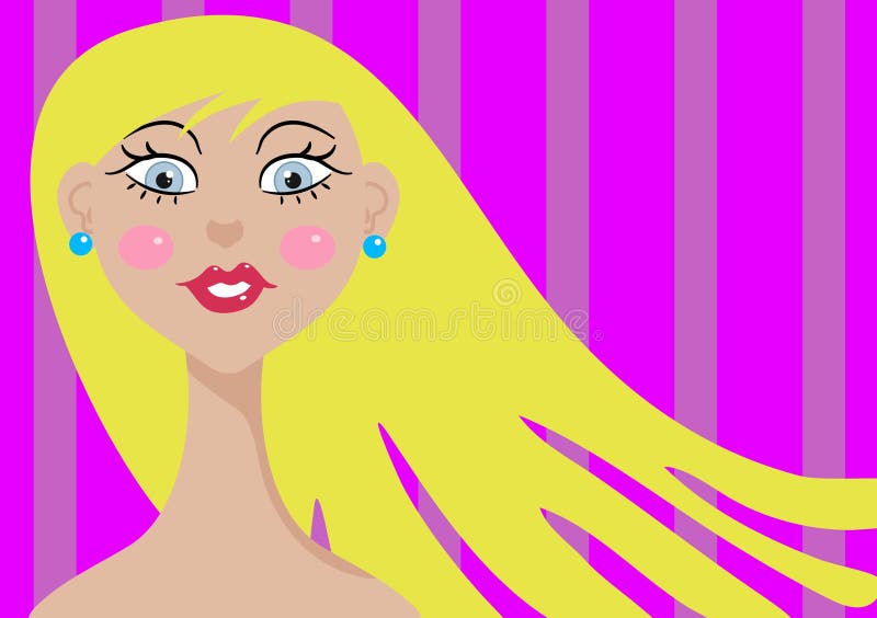 Download Louro ilustração do vetor. Ilustração de feminine, fêmea - 51255