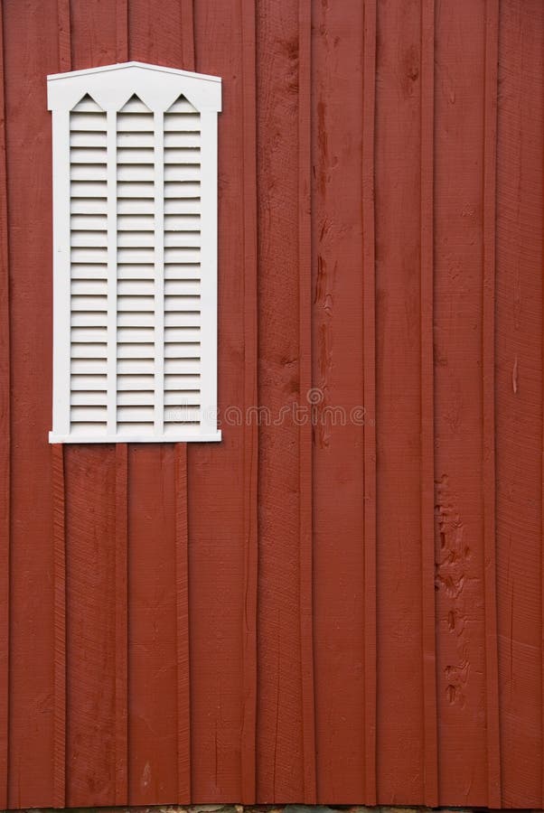 Louvered barn window with copy space