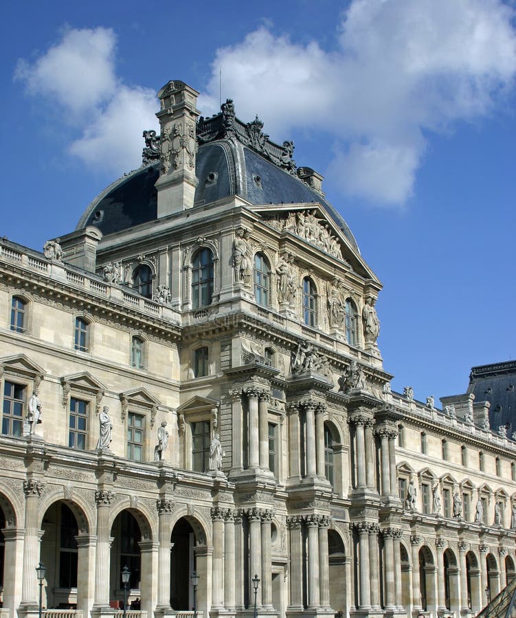 Louvre stock image