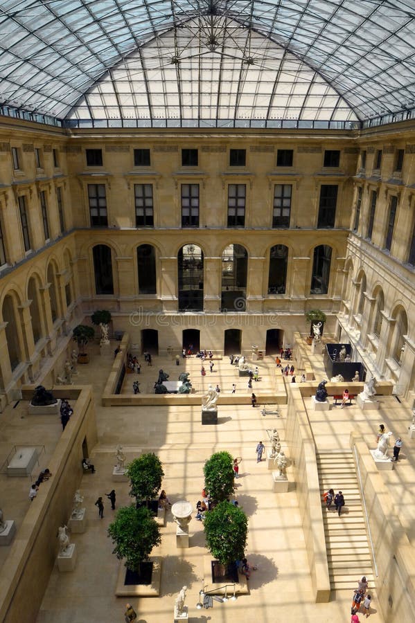 Louvre museum interior royalty free stock image Louvre museum interior royalty free stock image
