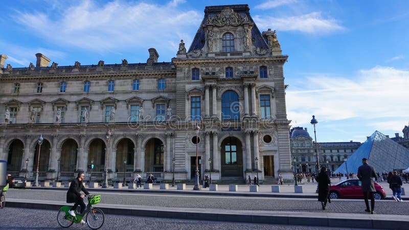 The Louvre Museum in Paris, France. this Central Landmark of Paris is ...