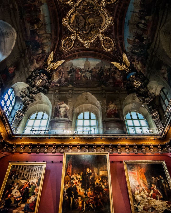 The Louvre Museum in Paris, France stock images The Louvre Museum in Paris, France stock images