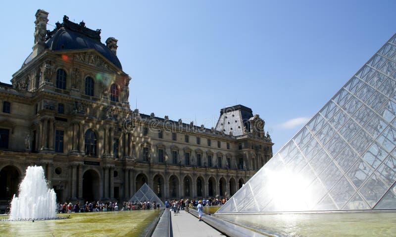 The Louvre, Paris, France royalty free stock photo The Louvre, Paris, France royalty free stock photo