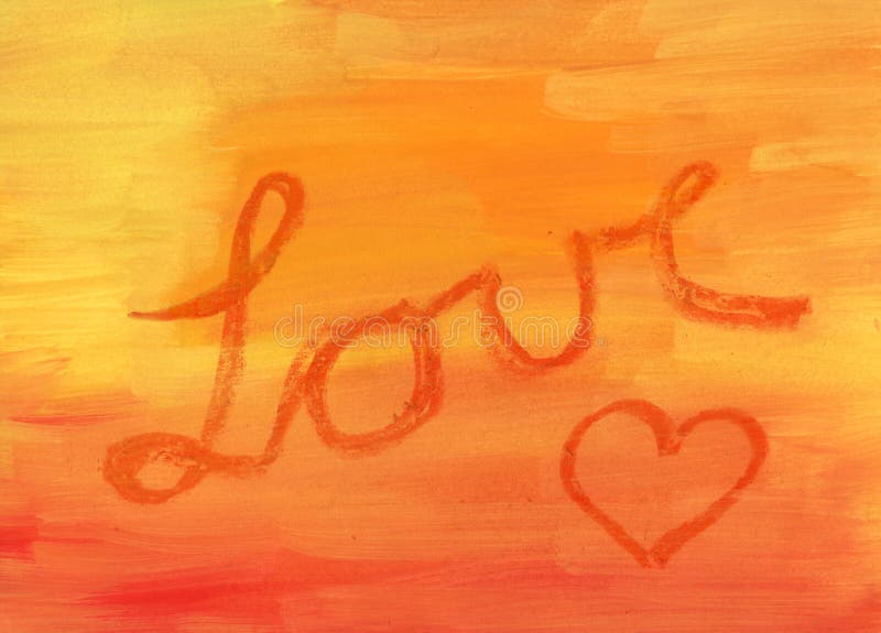 Love stock illustration. Illustration of painted, love 4281033