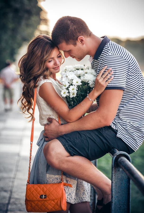 Couple Cuddling In Bed Stock Image Image Of Enjoyment 29657841