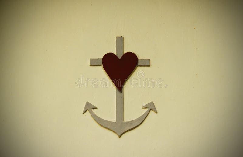 Love anchor stock image. Image of feelings, sculpture 14311649