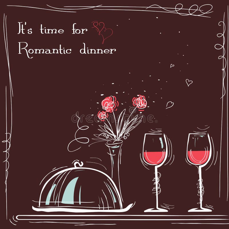 2,147 Romantic Dinner Sketch Images, Stock Photos, 3D objects, & Vectors