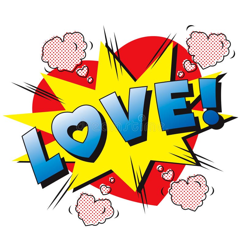 Explosion of love stock illustration. Illustration of isolated 12725599