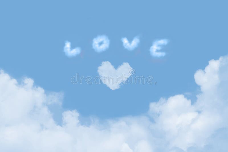 Love in the Clouds stock image. Image of atmosphere, romantic 15218687
