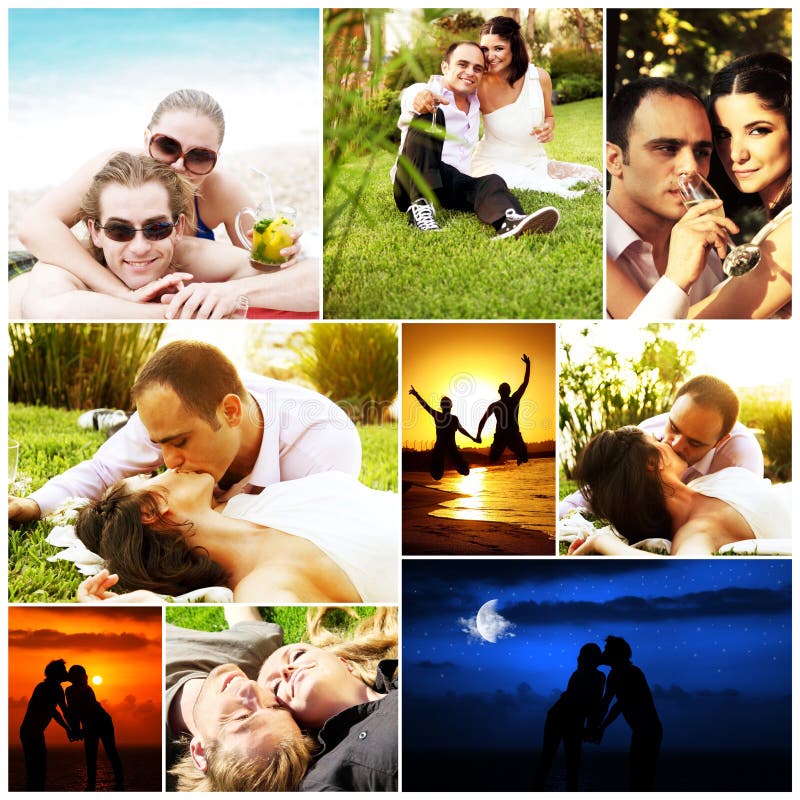 Love concept collage stock image. Image of groom, beautiful - 18182847