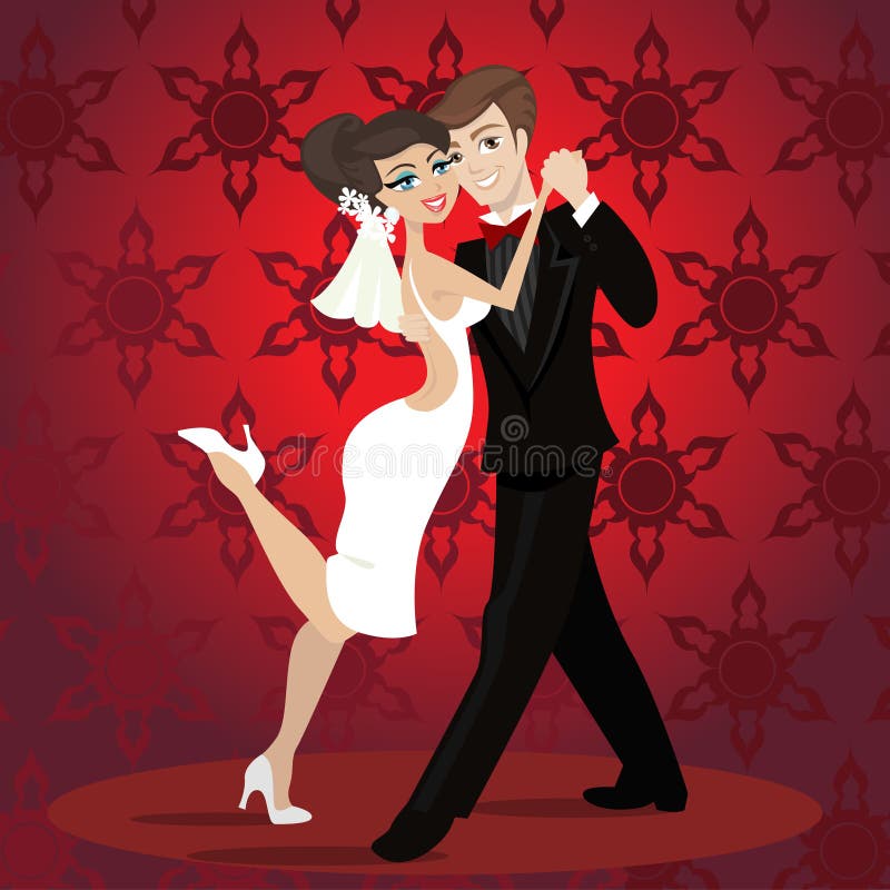 Love dance vector illustration Love dance vector illustration