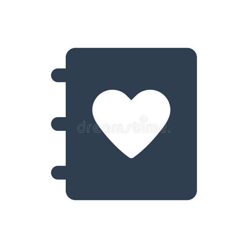 Love Diary Icon vector illustration Love Diary Icon vector illustration