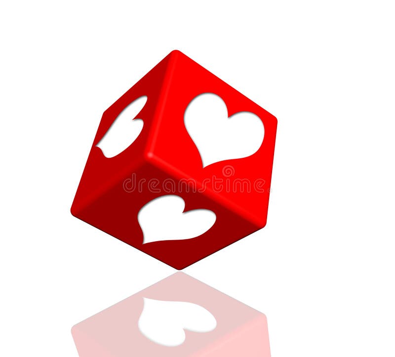 I love you dice stock illustration. Illustration of sign 30699874