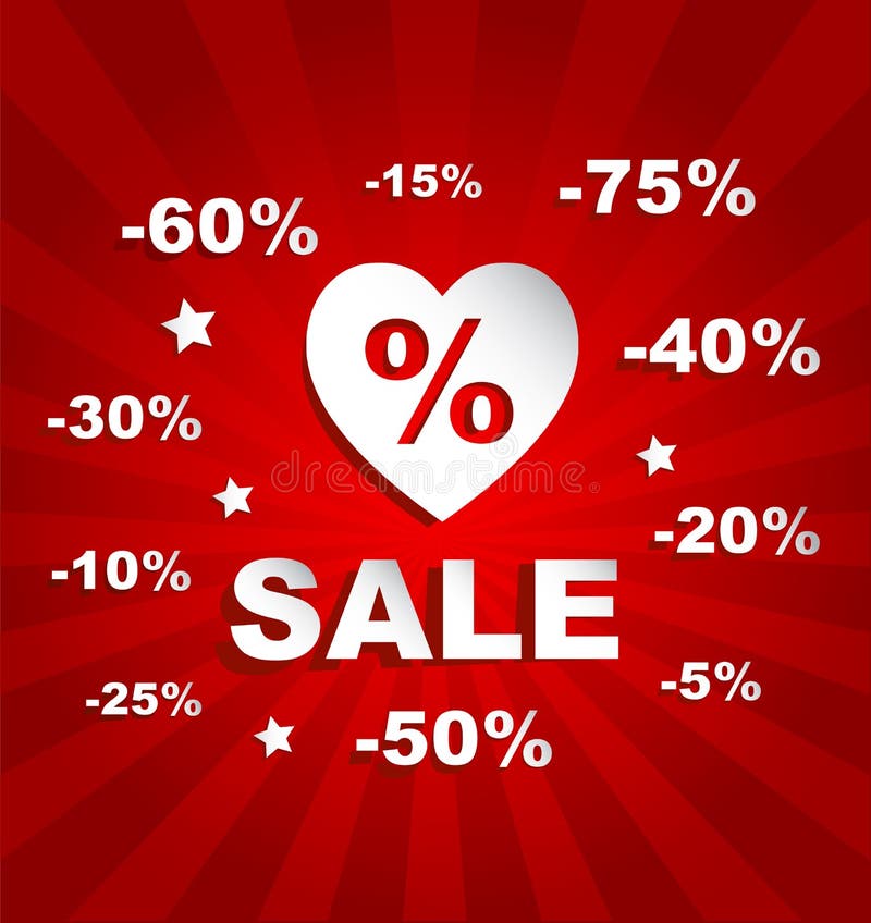 Love discount sale stock vector. Illustration of advertising 37012983
