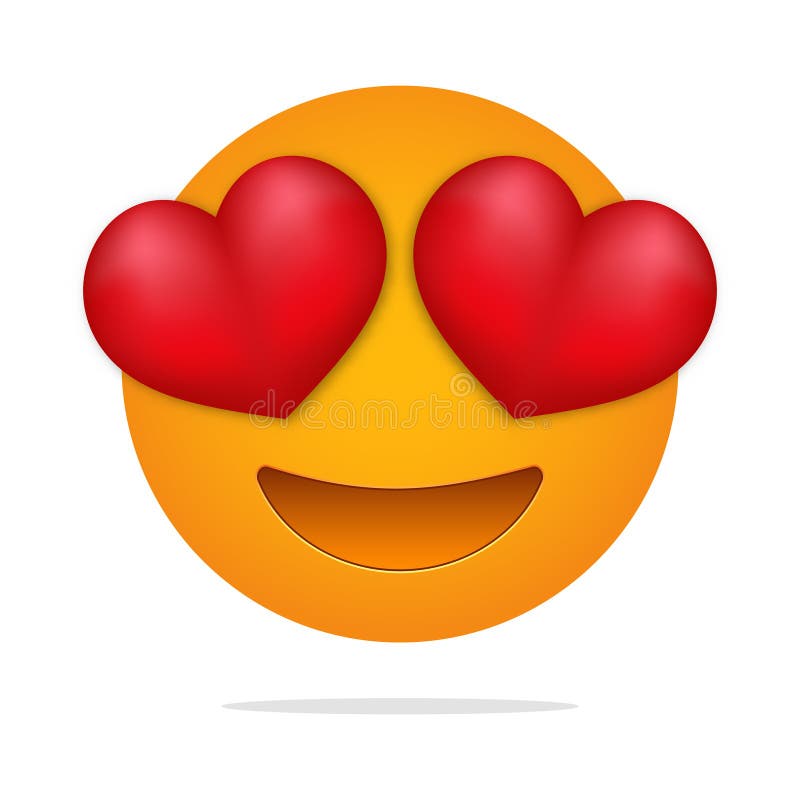 Love emoji Faccia del cuore royalty illustrazione gratis