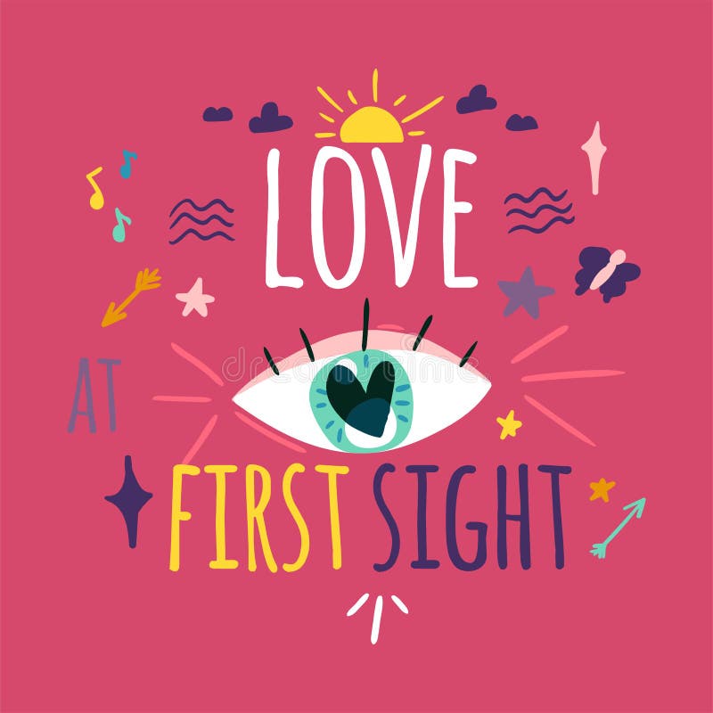 Love First Sight Stock Illustrations – 1,248 Love First