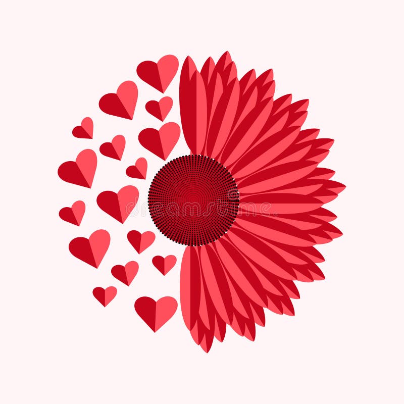 Gerber Daisy Flower Line Drawing Stock Illustrations 69 Gerber Daisy