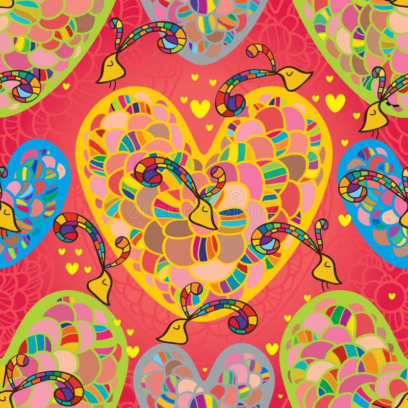 Love flower seamless pattern stock illustration Love flower seamless pattern stock illustration