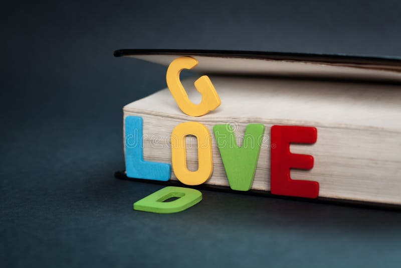 Love God colorful word. stock photo Love God colorful word. stock photo