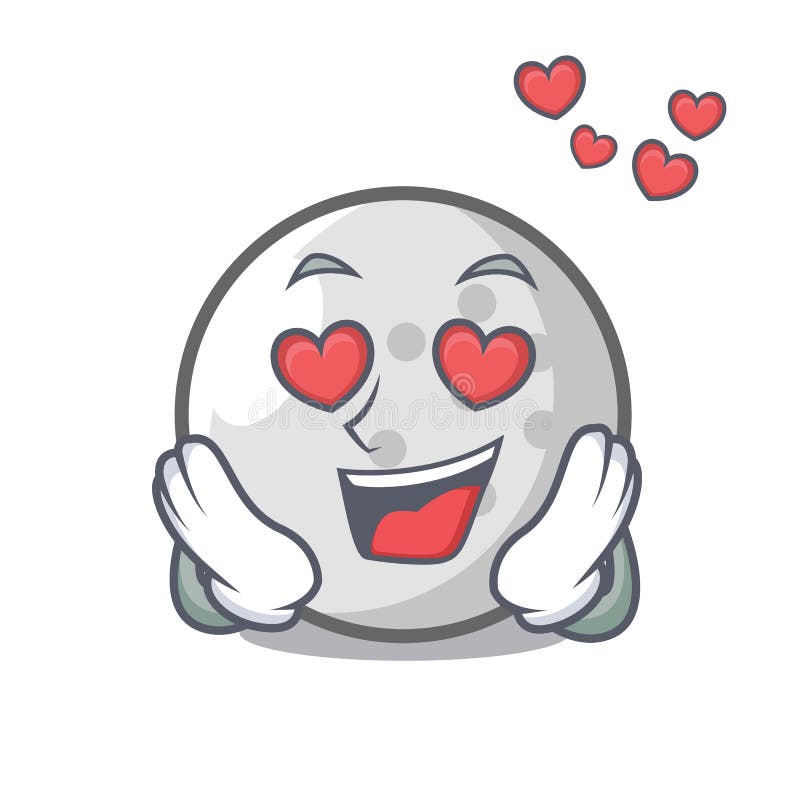 Download In Love Golf Ball Mascot Cartoon Stock Vector ...